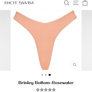 Riot Swim Brinley Bottom in Rosewater